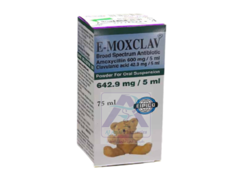 E MOXCLAV 642.9MG/5ML SUSP 75ML