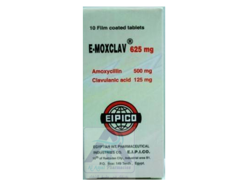 E MOXCLAV 625MG 10TAB