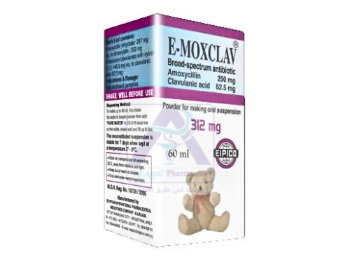 E MOXCLAV 312MG DRY MIX FOR ORAL  SUSP 60ML