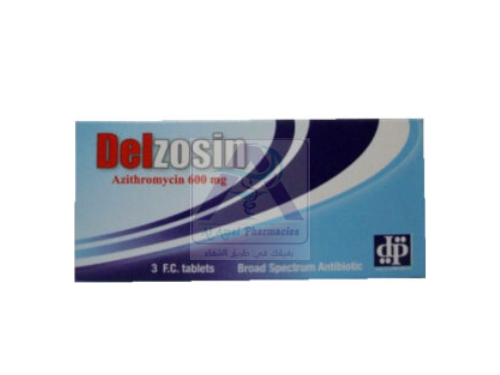 DELZOSIN  600 MG 3 TABLETS