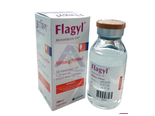 FLAGYL  500 MG IN 100ML   I V   1 VIAL