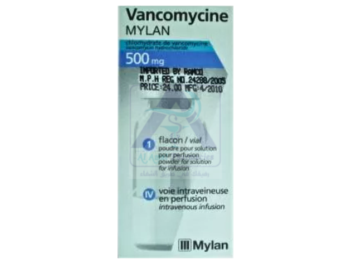 VANCOMYCIN  500  MG  1  VIAL (DBL)