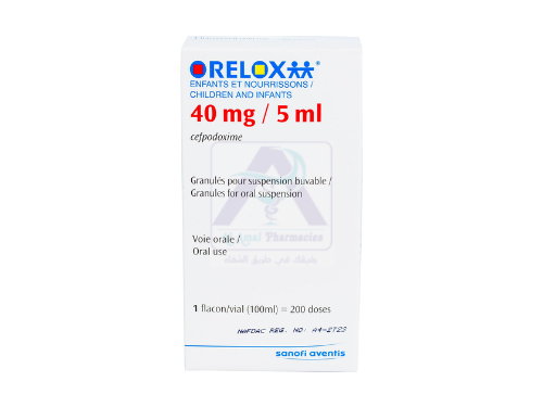 ORELOX  ORAL   40 MG  5 ML  SUSP  100  ML