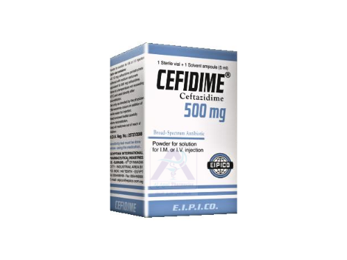 CEFIDIME 500 GM 1 VIAL